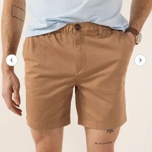 Chubbies Tan Flat Front Shorts Casual Style